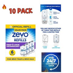 10 pack- Flying Insect Trap Refill 6pk ? Fits MAX & Standard