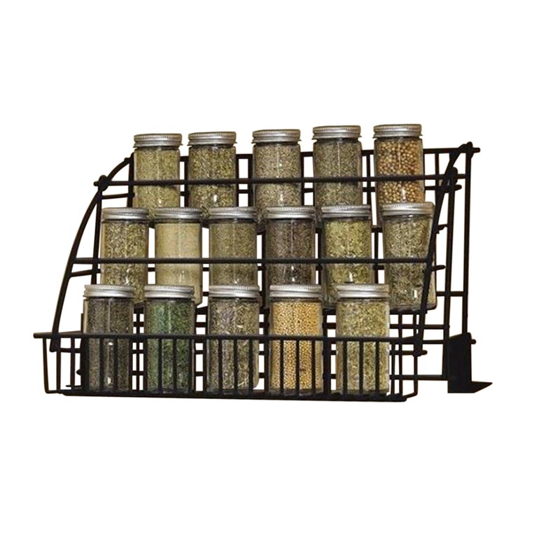 3 Layers Pull Down Spice Rack Pull Out Metal Cabinet Organizer Kitchen Stand gallery