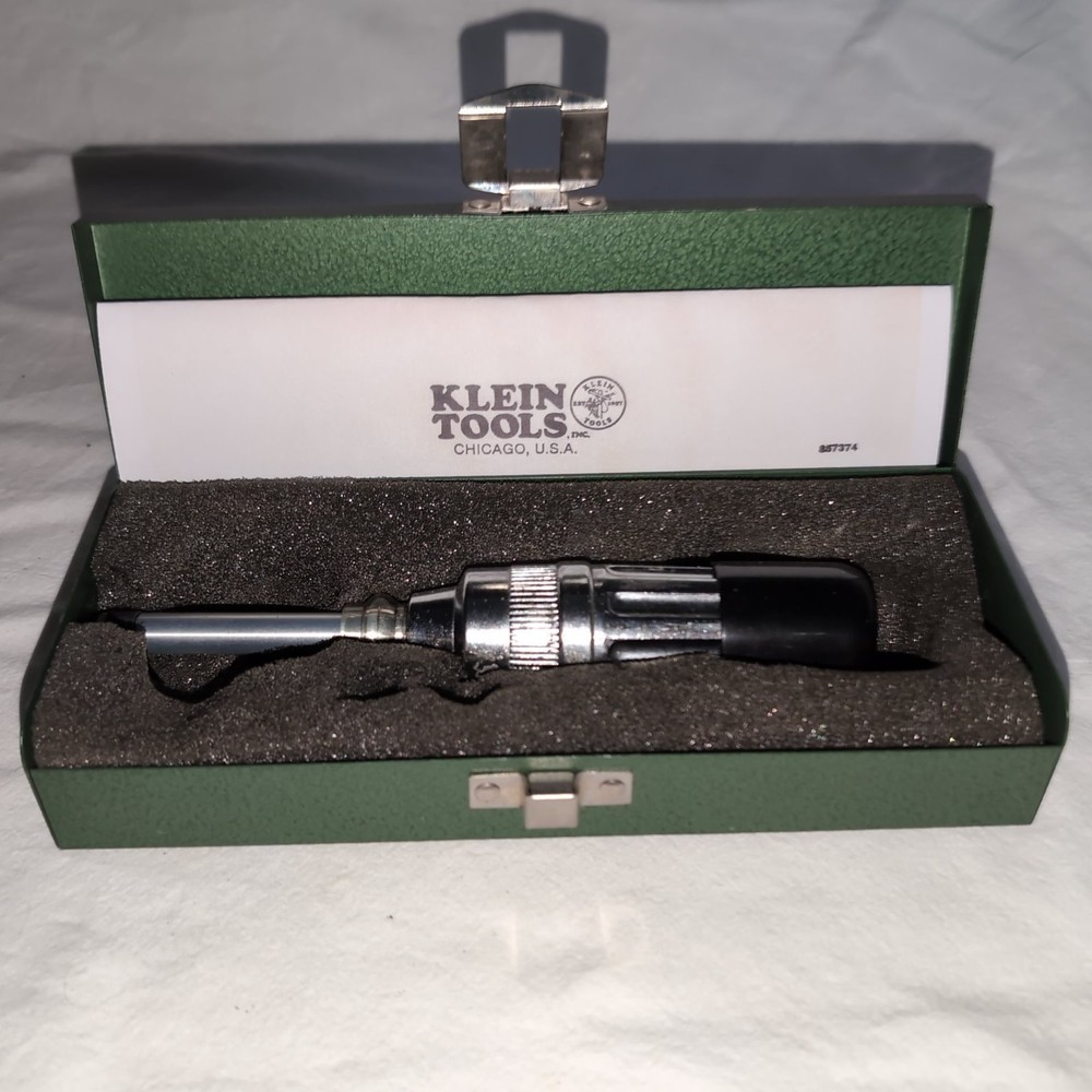 KLEIN TOOLS 57035 1/4" DRIVE ADJUSTABLE TORQUE SCREWDRIVER 2-36 IN/LBS 57034 KIT