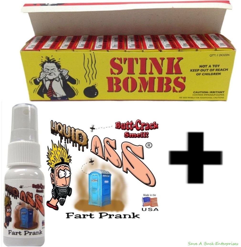 Ultimate Stink Bomb Kit - 36 Stink Bombs & Liquid Ass spray gallery