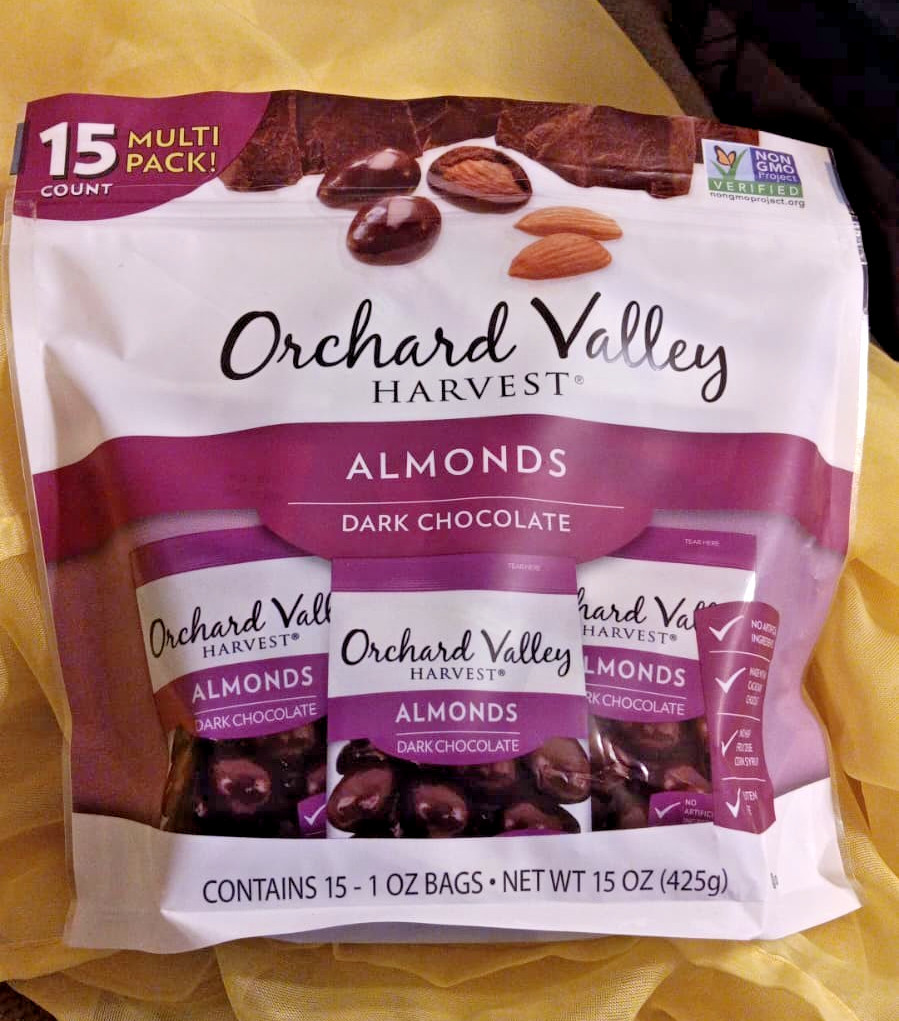 1 Pack/Orchard Valley Harvest Dark Chocolate Almonds 15 Oz. 02/07/2027 gallery