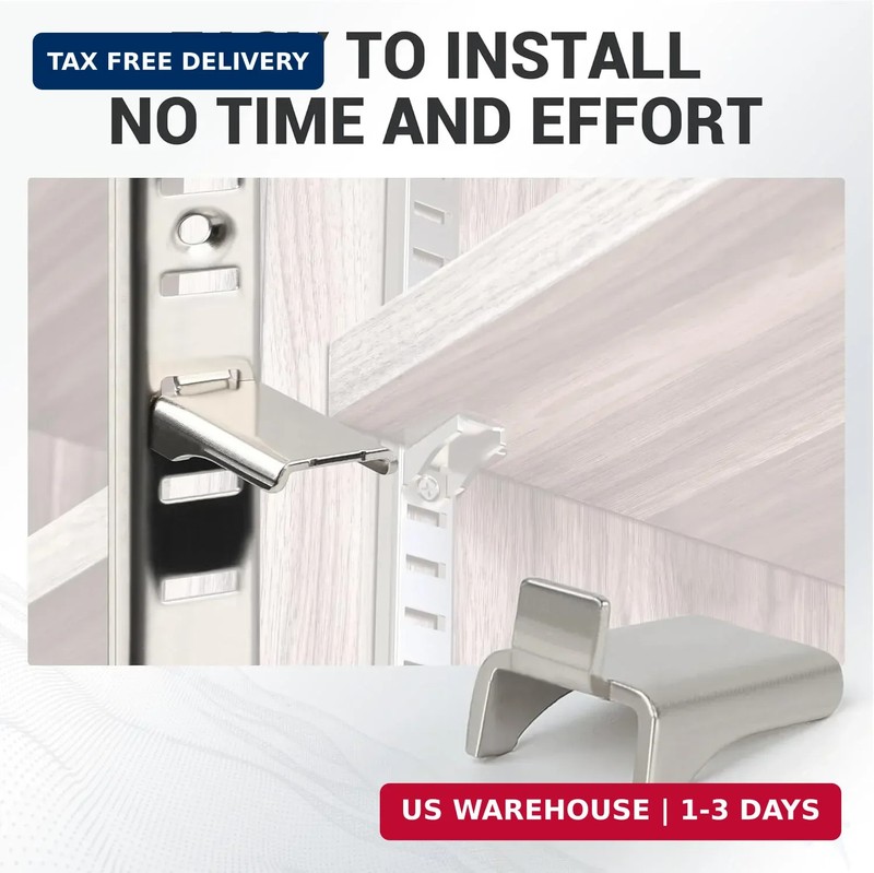Shelf Support Clips Metal Shelf Clips for Adjustable Shelf Brackets Metal Shelvi gallery