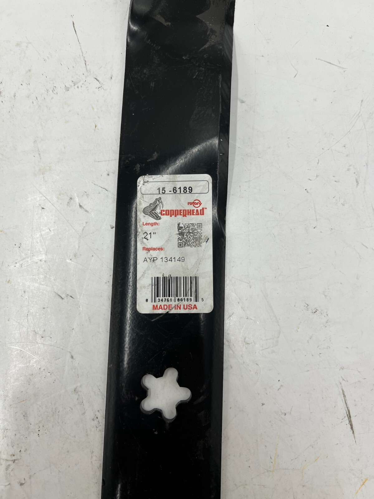 Rotary Copperhead 15-6189 21" x 5 point Star Blade fits 134149 PCA5745 gallery