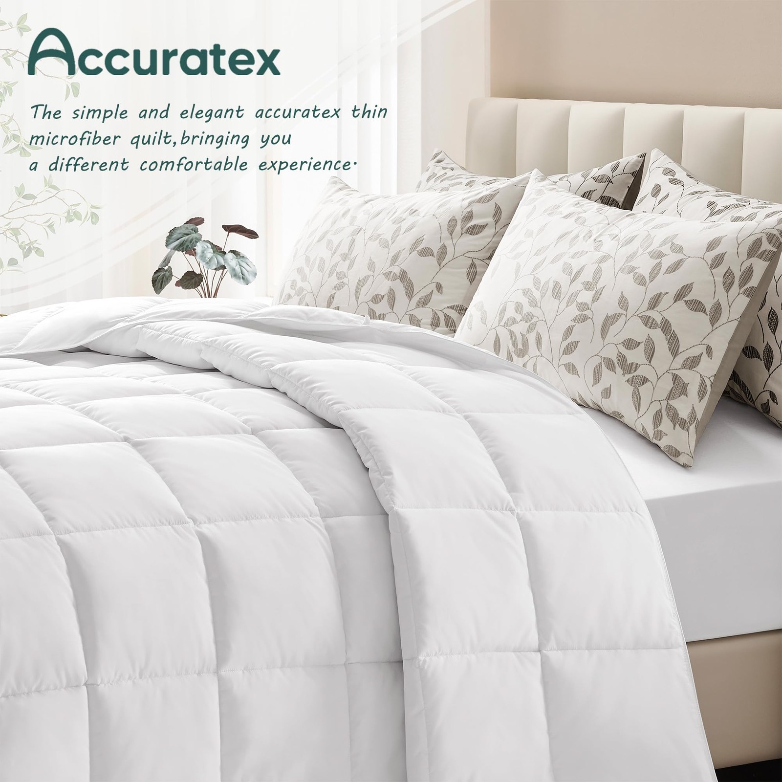 Queen/Full 90x90" Lightweight Duvet Insert 250GSM Summer Bedding Comforter gallery