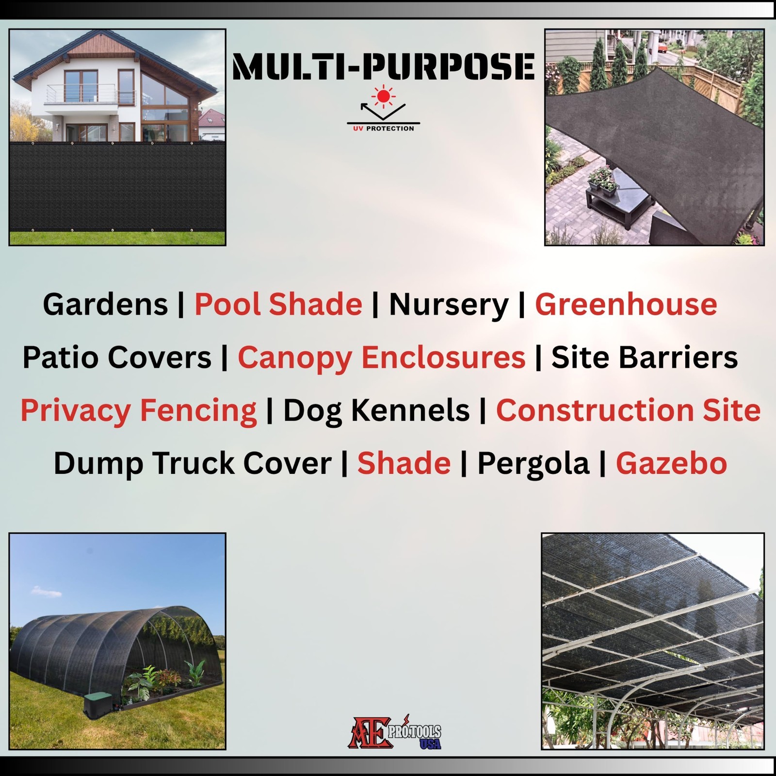 Heavy Duty Mesh Tarp - 90% Privacy & Shade, Multipurpose, Industrial Grade gallery