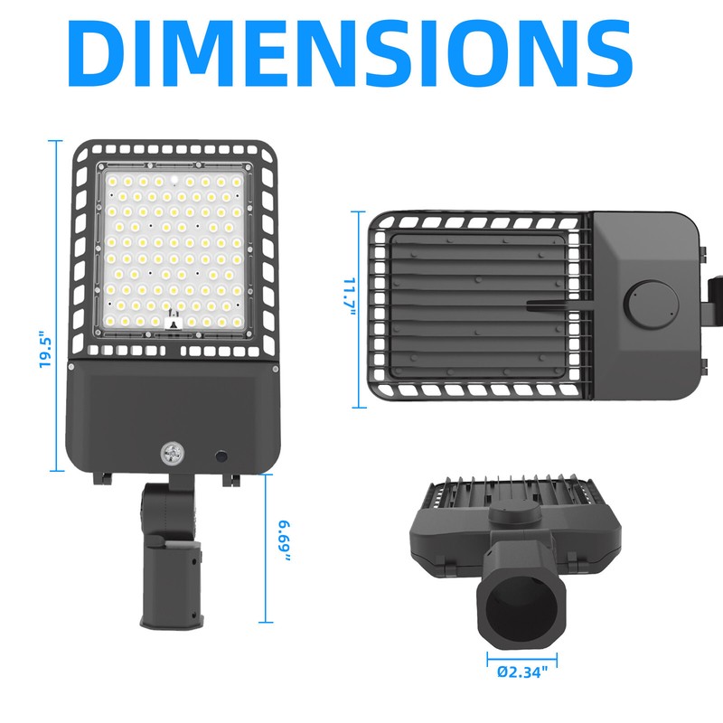 LED Parking Lot Lights 200W 300W Module Street Pole fixture Shoebox Area Light gallery