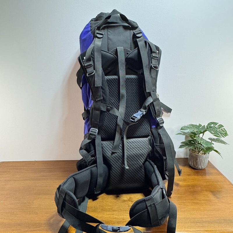 Gregory Backpack with Frame Medium Blue Black with Rain Fly Cover 4