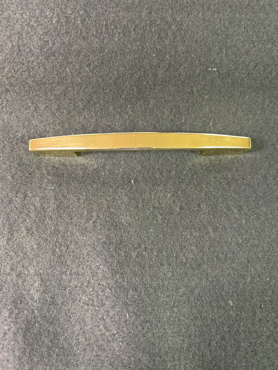 (5 Pack) 3 or 3-3/4 inch Dual Mount Mid-Century Modern Pull Polished Brass gallery