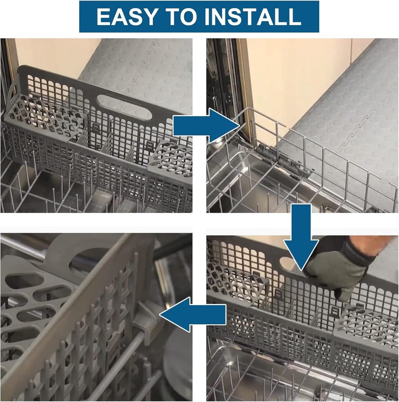 Universal Dishwasher Silverware Basket for Whirlpool KitchenAid 8531233 gallery