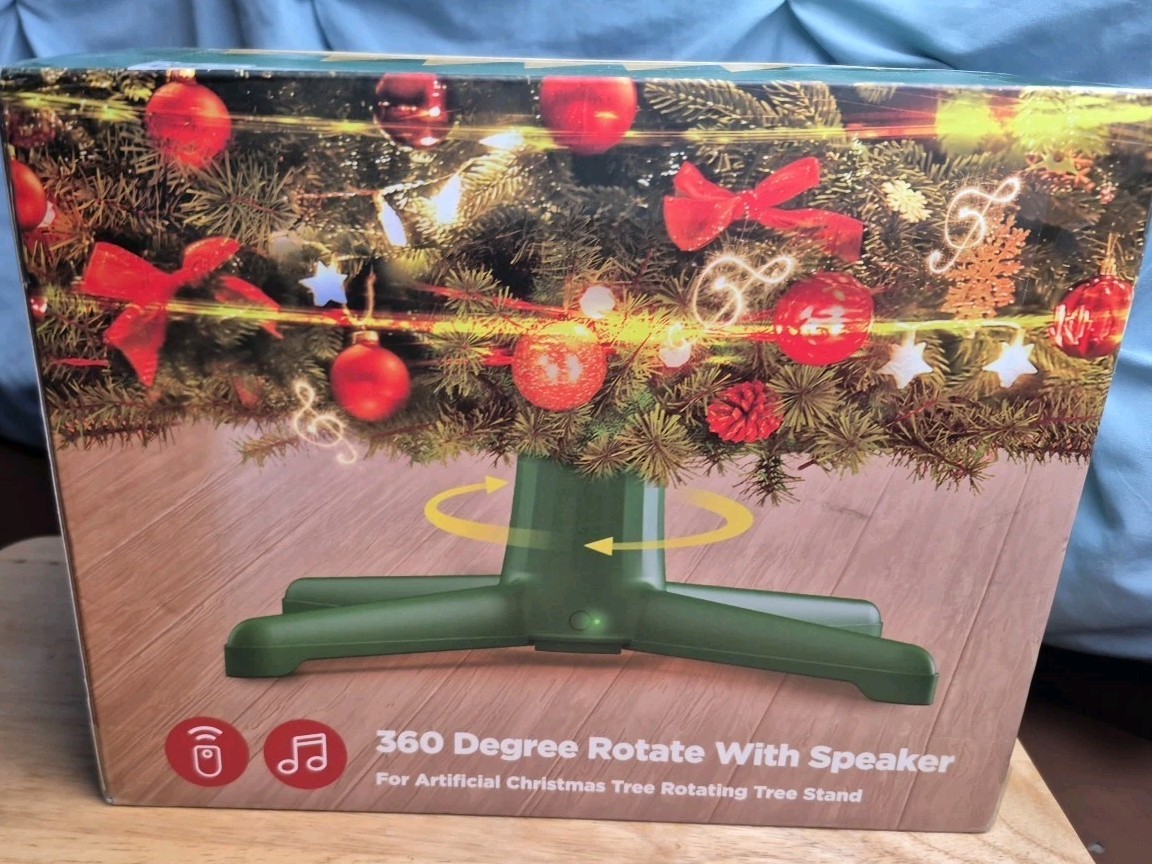 New 360 Degree Rotating Christmas Tree Stand up to 9 Ft 120 Lb Artificial Tree gallery