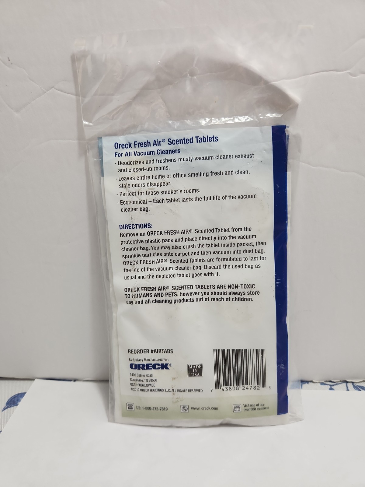 Oreck Fresh Air Vacuum Cleaner Institutional Scented Tablets Original Scent New gallery