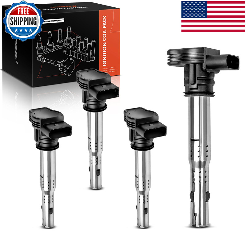 A-Premium Ignition Coil Packs Compatible Audi Volkswagen Vehicles - A3 gallery