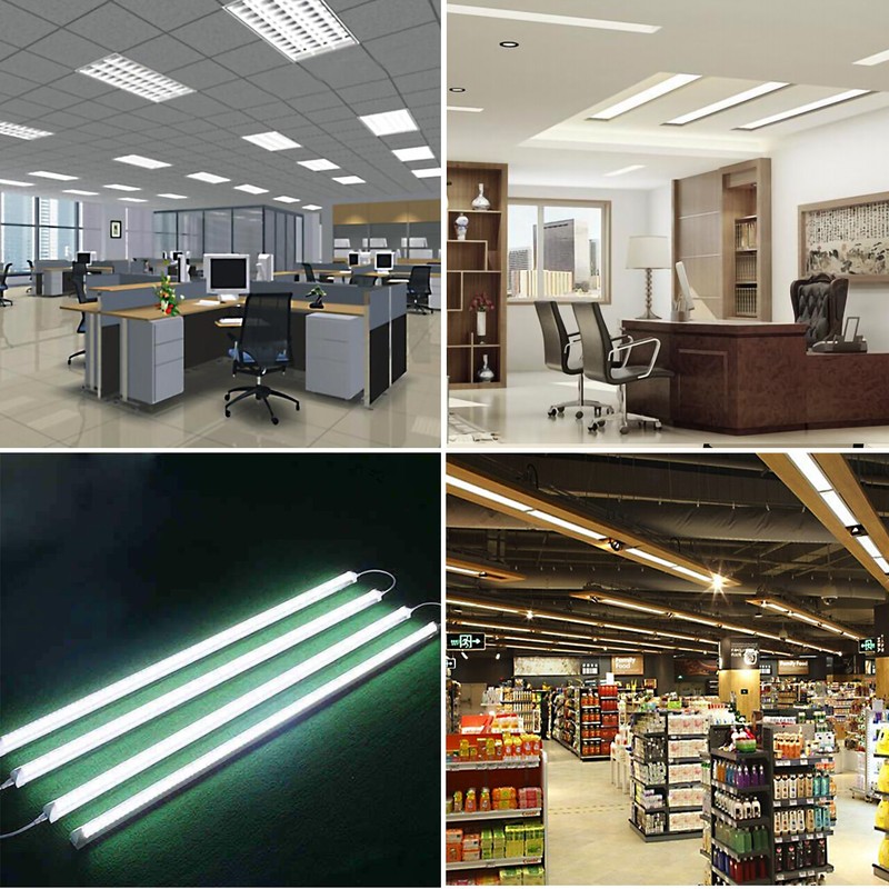 T8 LED Shop Light 4FT 24W 6500K Linkable Integrated Fixture Garage Ceiling Lamp gallery