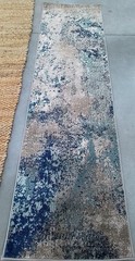 BLUE / BEIGE 2′-0″ x 8′-0″ Broken Thread Rug Reduced Price 1172780949 MAD440M-28