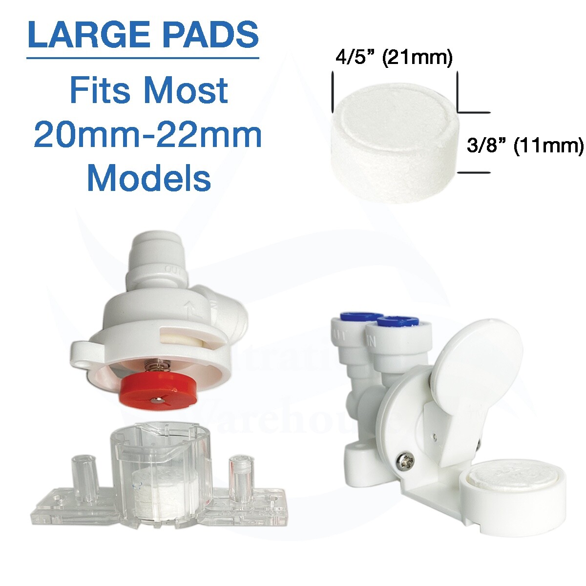 Replacement Pads TEN PACK For Mechanical Leak Detectors/Water Stop Valves (20mm) gallery