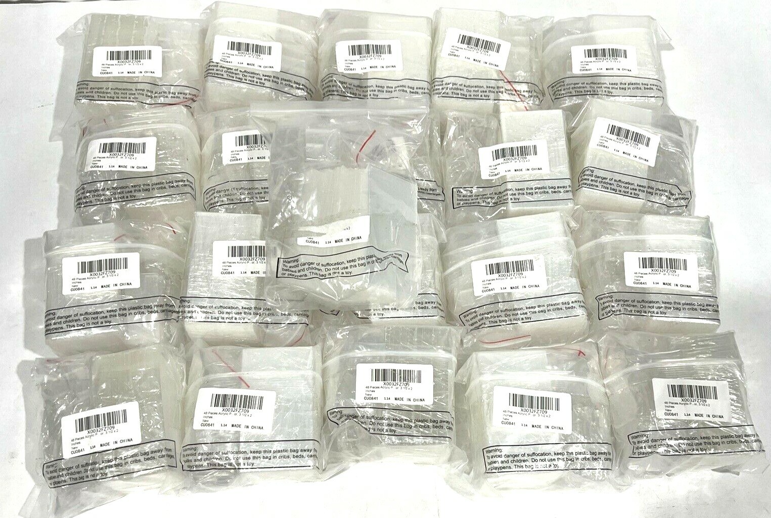 48 Pieces Acrylic Place Name Cards Holders For Tabletop 3.54" x 1.97" (20-Pakcs) gallery