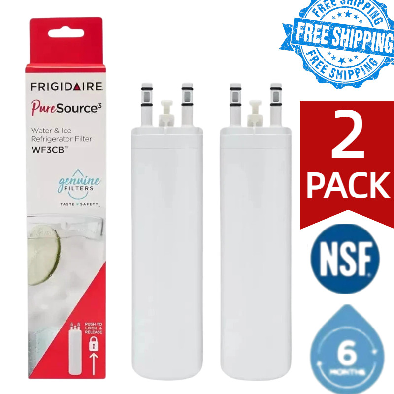 2 PACK Frigdaire WF3CB PureSource 3 Refrigerator Water Filter New Sealed gallery