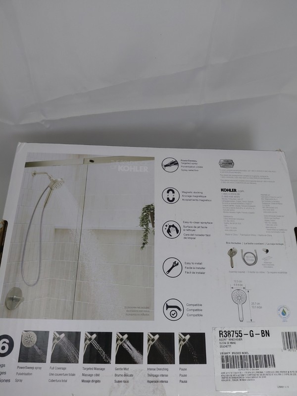 Kohler Assert Multifunction Handheld Shower Head Brushed Nickel Magnetic Dock gallery
