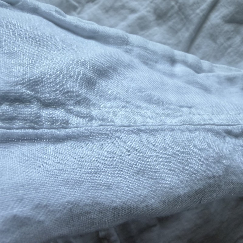 Brooklinen White 100% Linen Flat Sheet Cal King Made in Portugal EUC gallery