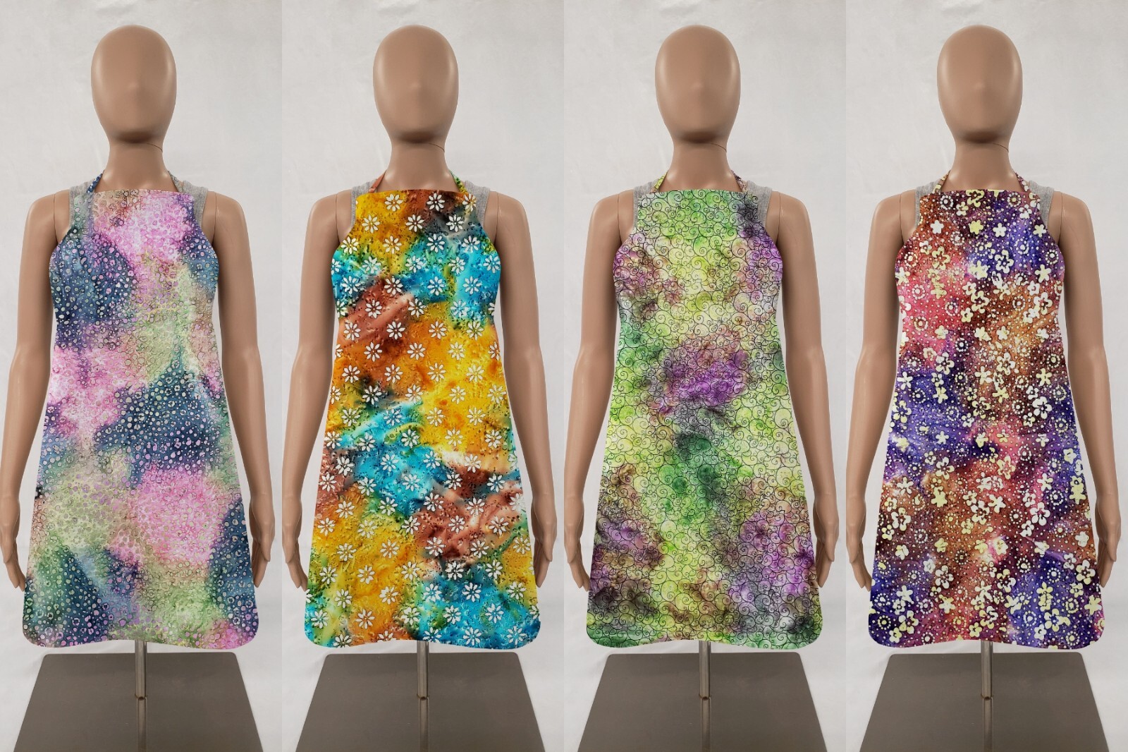 Batik Tie Dye Bib Apron (4 Patterns Available) gallery
