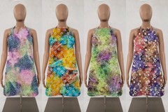 Batik Tie Dye Bib Apron (4 Patterns Available)
