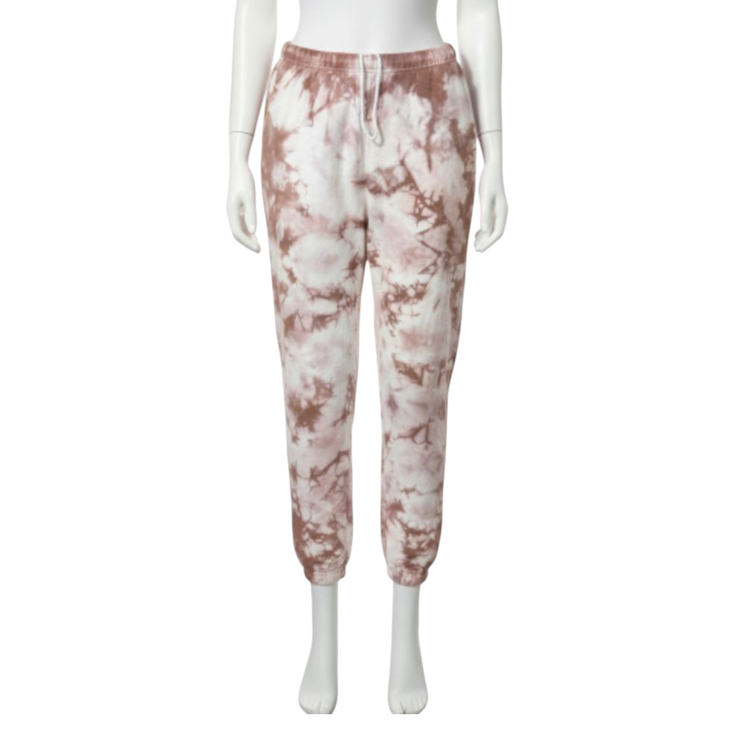 Fleece Sweatpants Joggers Crystal Copper Red and Brown Tie-Dye gallery