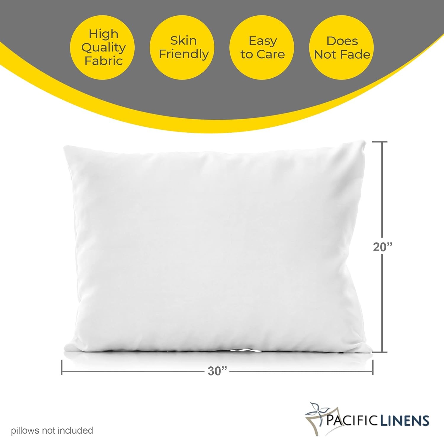 White Percale Pillow Case - Soft Hotel Style Polly Cotton Blend, 200 Thread C... gallery