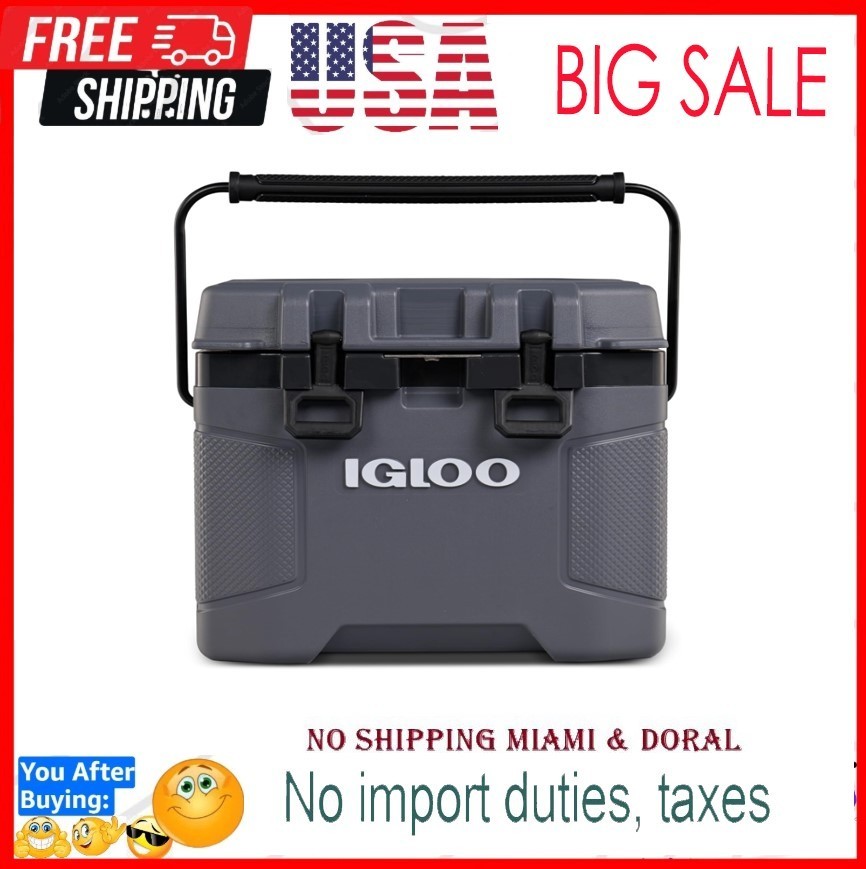 Igloo Trailmate Cooler | Insulated Hard Shell Ice Chest Carbonite gallery