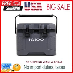 Igloo Trailmate Cooler | Insulated Hard Shell Ice Chest Carbonite