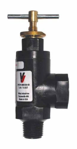 Pressure Regulator Valve 1/2" 3/4" - chemical resistant nylon, Hamilton 20640558