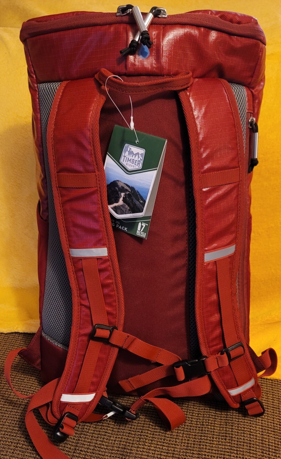 TIMBER RIDGE XPLORER 25L HIKING/BACK PACK - RED 3