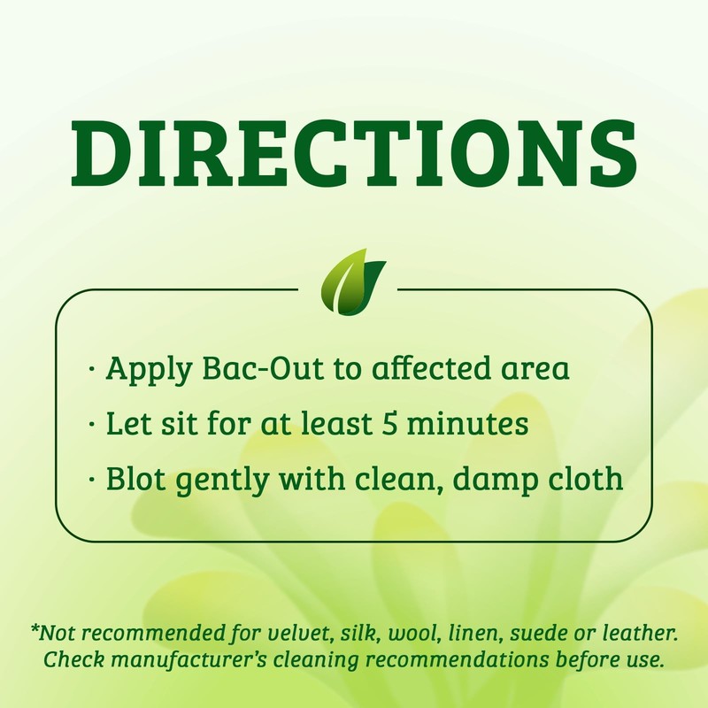 Bac-Out Stain Remover for Clothes & Carpet - 128 Ounce - Enzyme, Destroys Sta... gallery