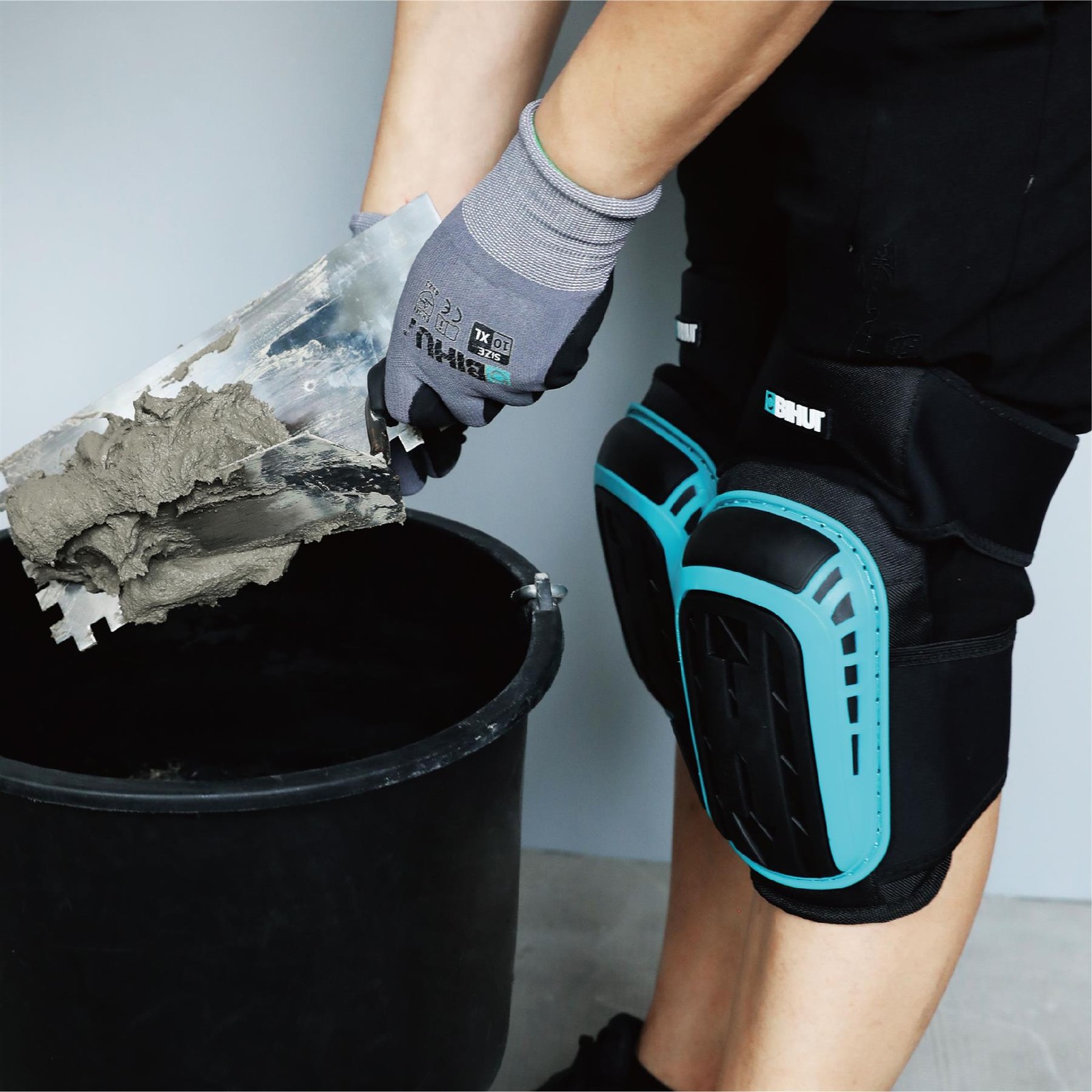BIHUI TPR Waterproof Knee Pads for Tiling Work - TKPT gallery