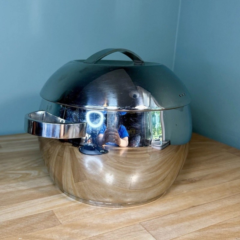 VTG IKEA Pot Atomic Orbit Stainless Steel Cookware Vented Lid MCM 5 Liters 17939 gallery