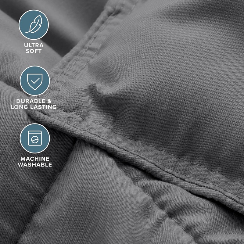 Comforter Set - Twin Extra Long Size - Ultra-Soft - Goose Down Alternative - gallery
