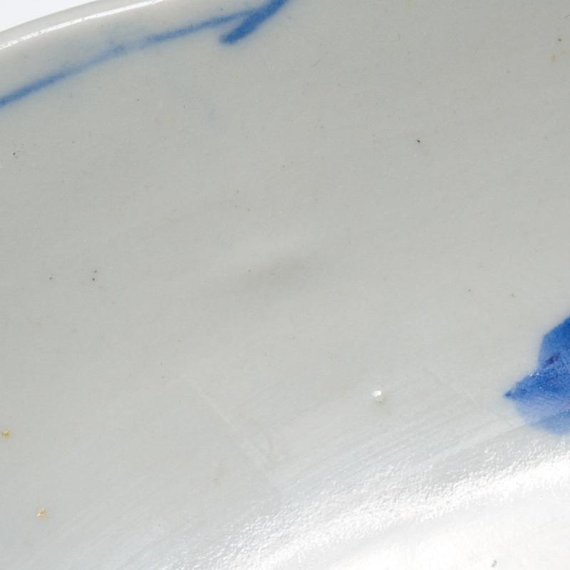 Blue Canton Historic China Export Unmarked Set of 3 Plates 8.25" Antique gallery