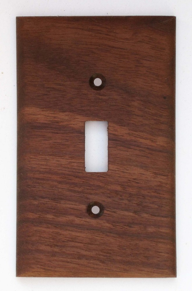 Solid Black Walnut Light Switch Plates/Covers Any Size +Custom