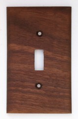 Solid Black Walnut Light Switch Plates/Covers Any Size +Custom