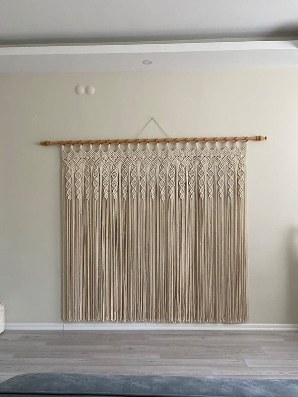 Macrame Bohemian Décor, Wall Hanging, Wall Décor, Macramé Curtain gallery