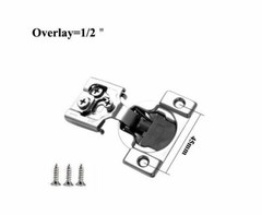 Compact Soft Close Face Frame Cabinet Hinges 3D Adjustment 1/2″ Overlay