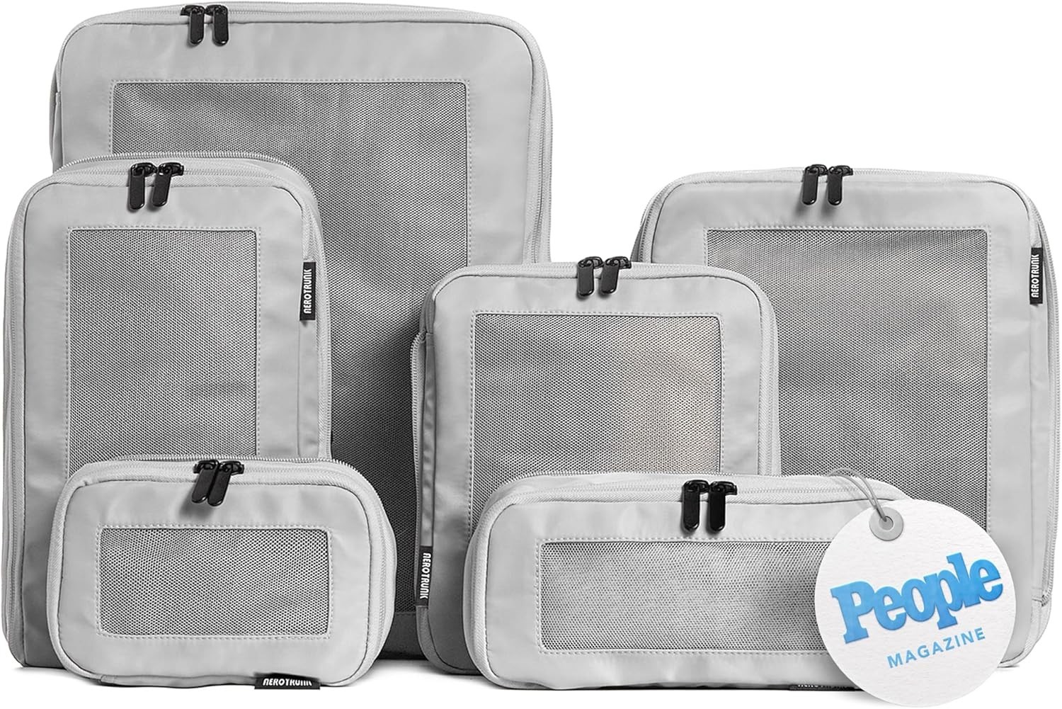 Aerotrunk Compression Packing Cubes for Travel - Luggage Organizer Bags - 6-Pack gallery
