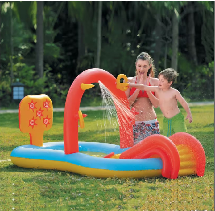 Pool Central - 7ft Inflatable Children's Interactive Water Play Center gallery