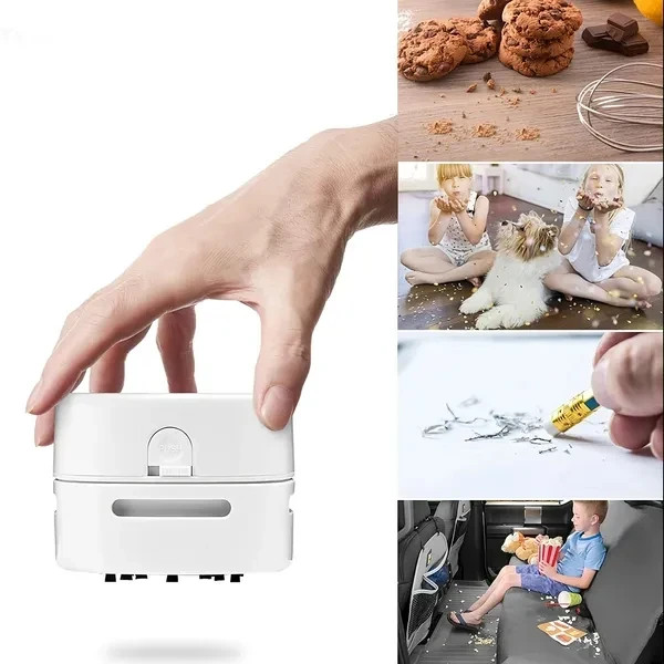 Handheld Mini Desktop Vacuum Desktop Cleaner Cleaning Energy Saving 360 Degree gallery