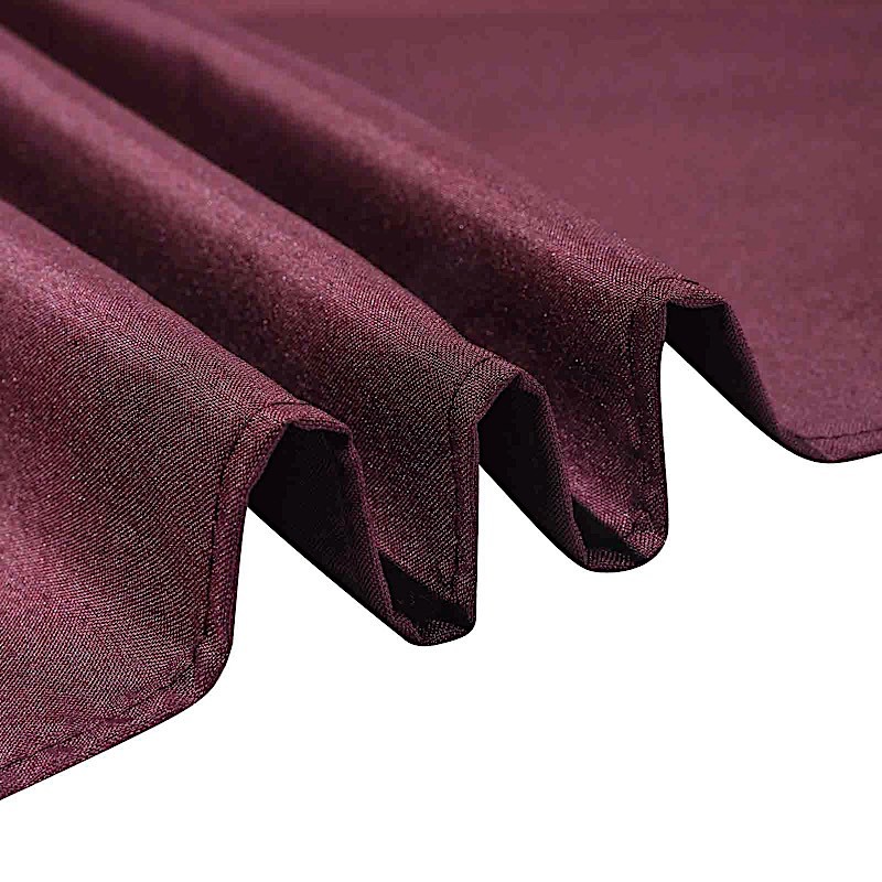 BURGUNDY 72x120 RECTANGLE POLYESTER TABLECLOTH Wedding Catering Dinner Supplies gallery