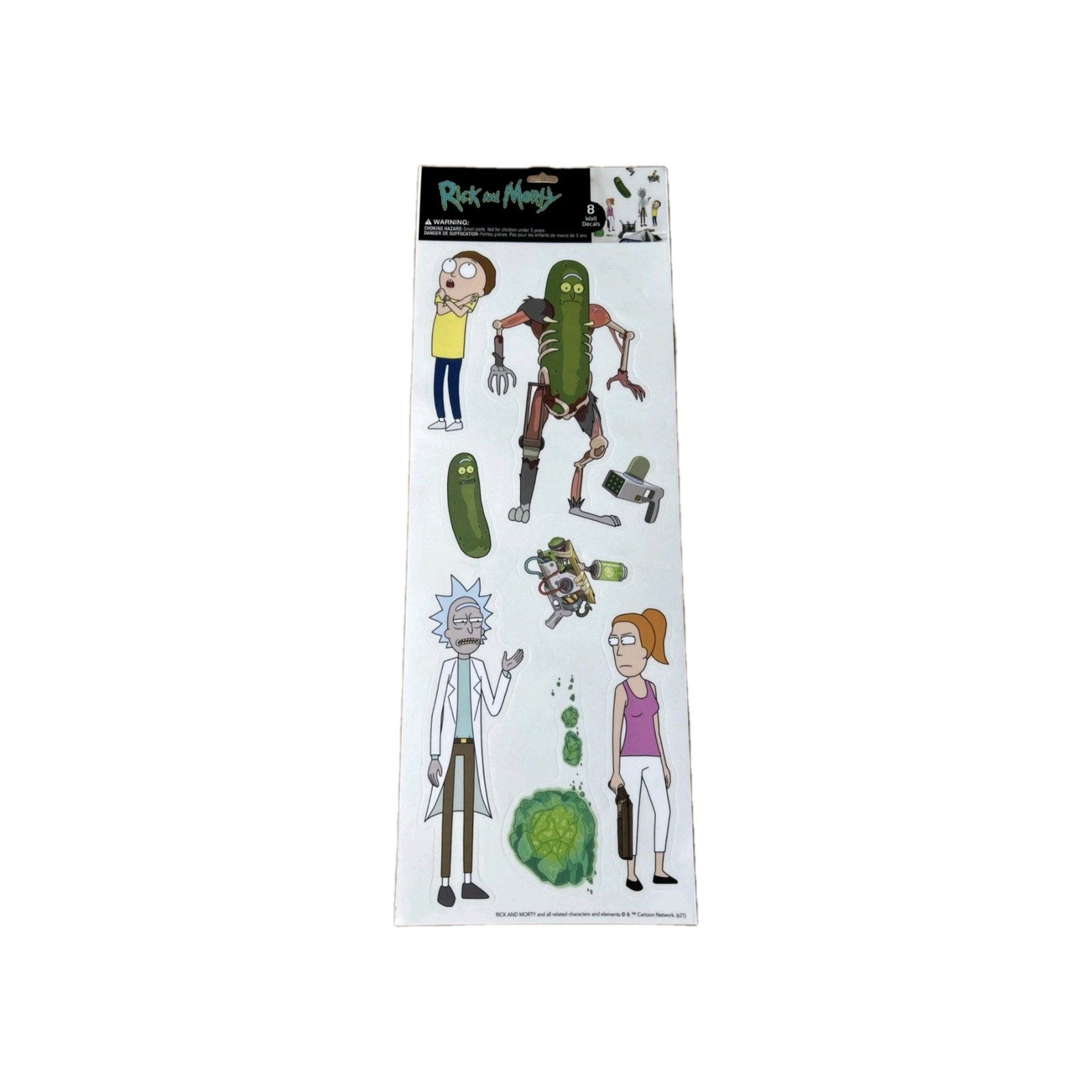 RoomMates Rick and Morty Wall Decals Removable Peel & Stick Decor NEW Pickle TV gallery