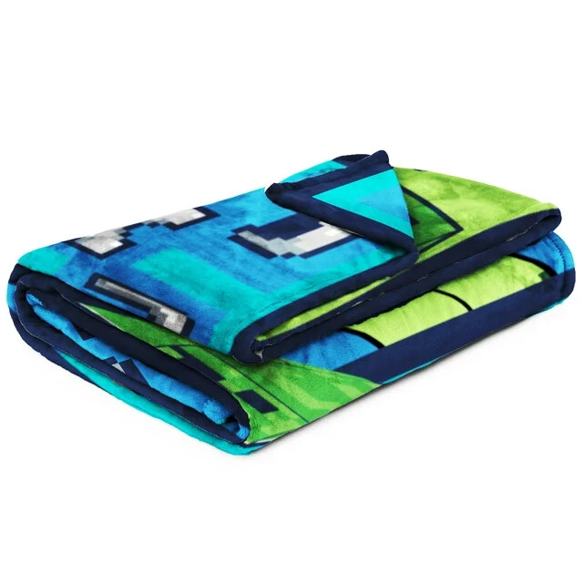 Minecraft "Against the Mobs" Kids Blanket & Sheet Set-W26099973779, AB07G9QLX1R9 gallery