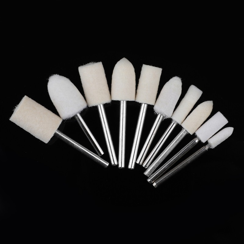 20Pcs Felt Polishing Buffing Pads Wheel Wool Plastic Rotary Tool Kit for Dremel gallery
