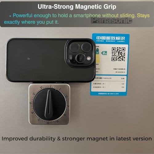 Mechanical Kitchen Timer Magnetic with Loud Alarm, 60-Minute Manual Wind Up gallery