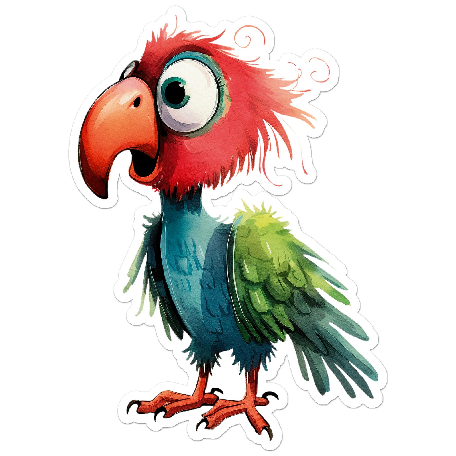 Funny Parrot - Vinyl Decal Sticker - Car Window Laptop - ebn12492 gallery