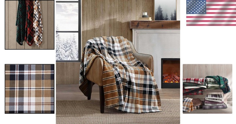 Cozy Lightweight Throw Blanket - Rustic Trailhead Plaid, Perfect for Couch & Bed gallery